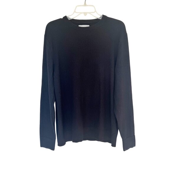 Everlane Black 100% Cashmere Crewneck Sweater Womens XL - Picture 1 of 9